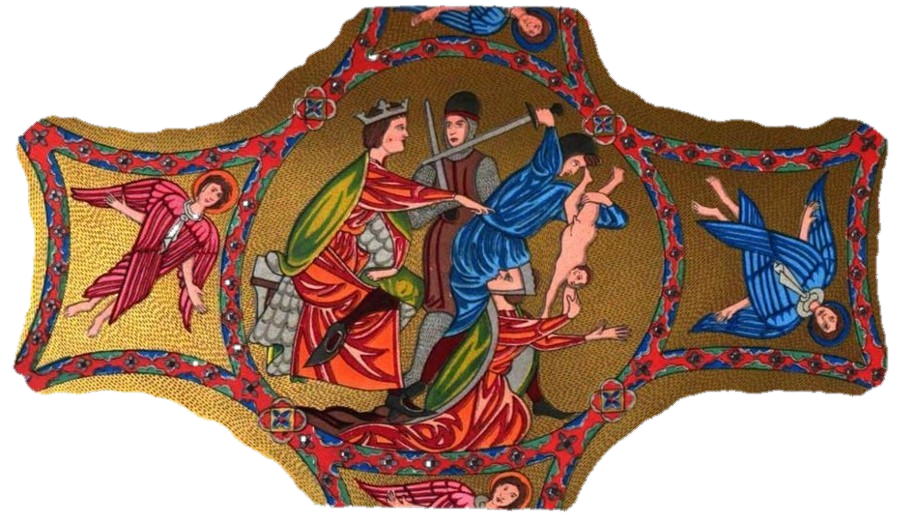 detail en couleur chape saint louis d anjou basilique saint maximin