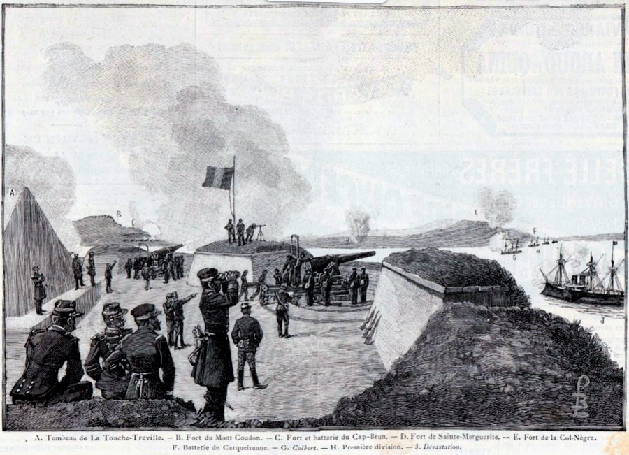 toulon manœuvres navales 1889 fort de la croix des signaux saint mandrier