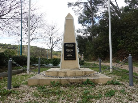 stele libération Bandol soldats tombes en aout 1944