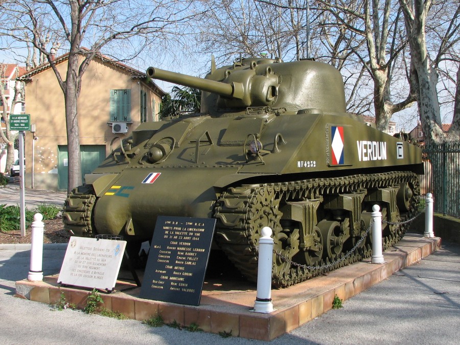 sherman char la Valette du Var