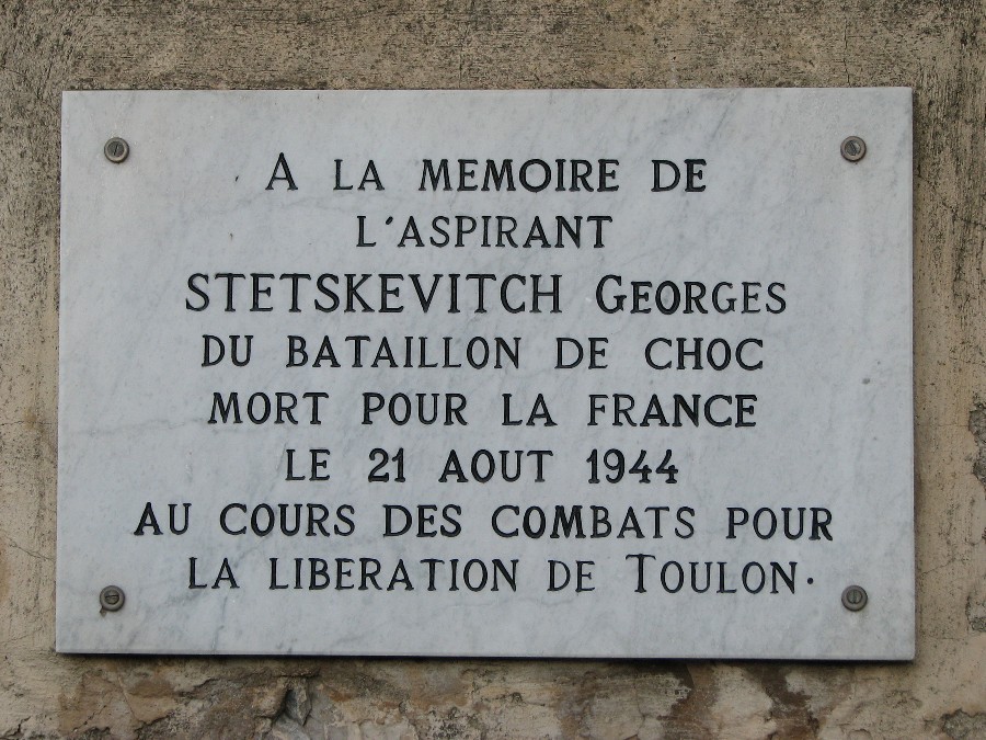 Stetskevitch Georges liberation toulon